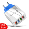 20W, 4 USB Ports Wall Socket Charger